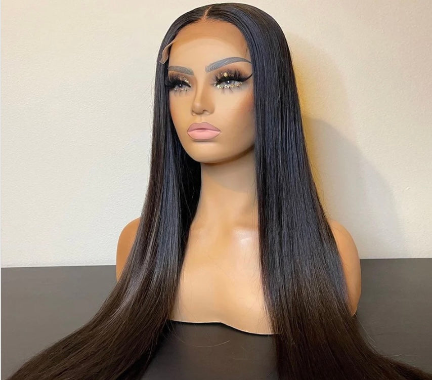 5*5 Straight Lace Closure Wigs